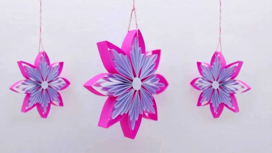 Hanging Christmas Paper Star Decoration
