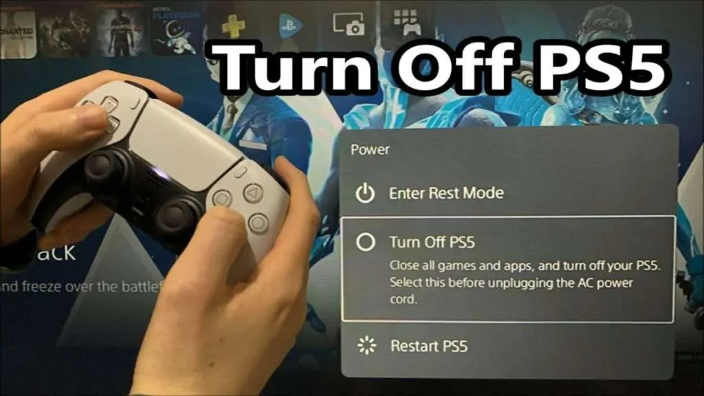 how to turn off ps5