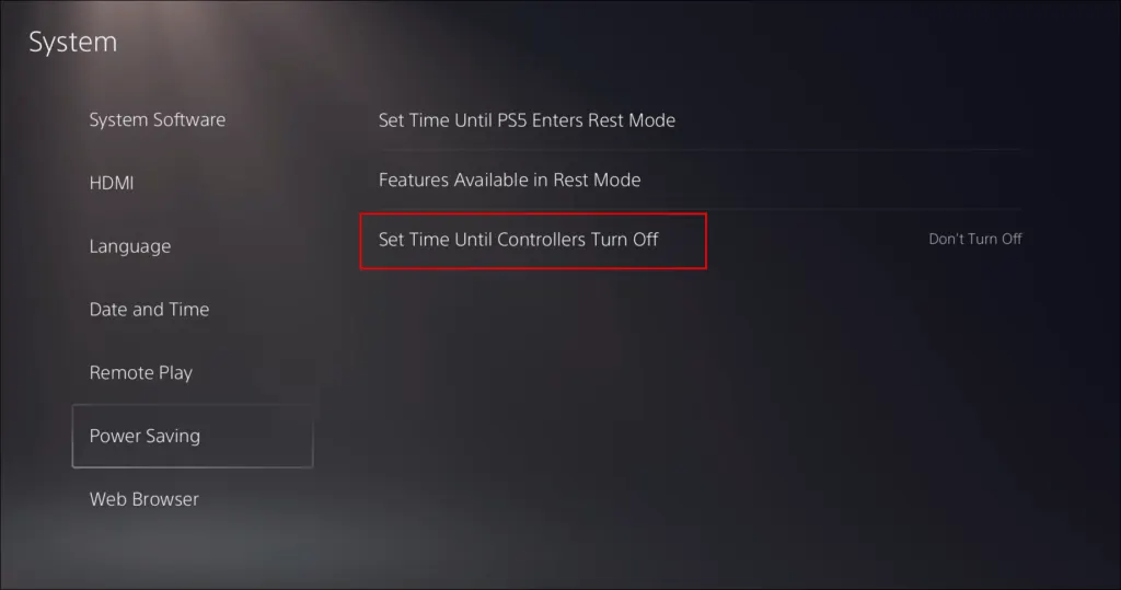 how to turn off ps5